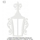 Lantern Ramadan Embroidery Design